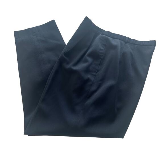 Lands' End Pants - Vintage Lands' End Women's 100% Wool Straight Leg Dress Pants Black Size 14